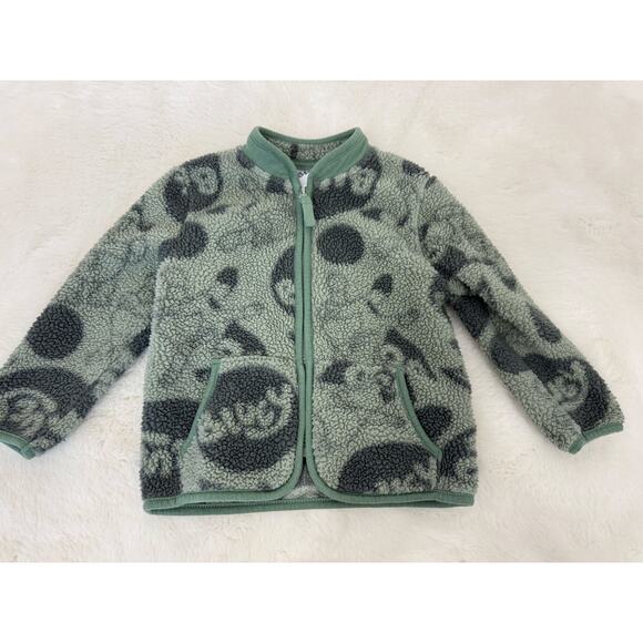 Bluey Toddler 2T Green Sherpa Fleece Zip Jacket - Picture 1 of 7